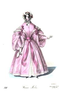 Viennese fashion, 1836-18. Free illustration for personal and commercial use.
