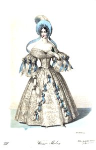 Viennese fashion, 1836-14. Free illustration for personal and commercial use.