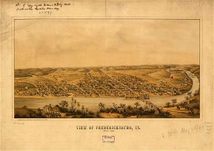 View of Fredericksburg, Va. Nov. 1862. LOC 75696745