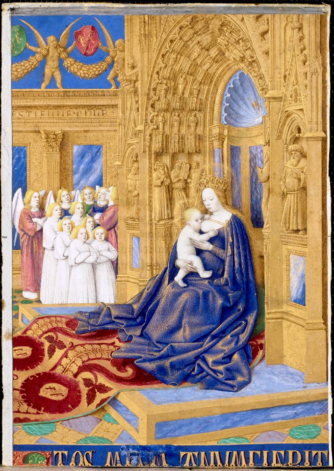 Vierge à l'enfant - Heures d'Etienne Chevalier - Musée Condé