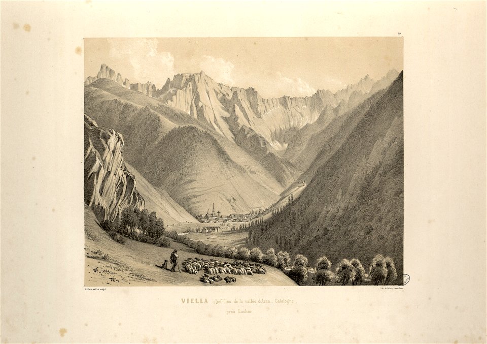 Viella (i.e. Vielha), chef-lieu de la vallée d'Aran, Catalogne, près Luchon - Fonds Ancely - B315556101 A PARIS 1 025