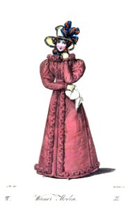 Viennese fashion, 1825 (10). Free illustration for personal and commercial use.