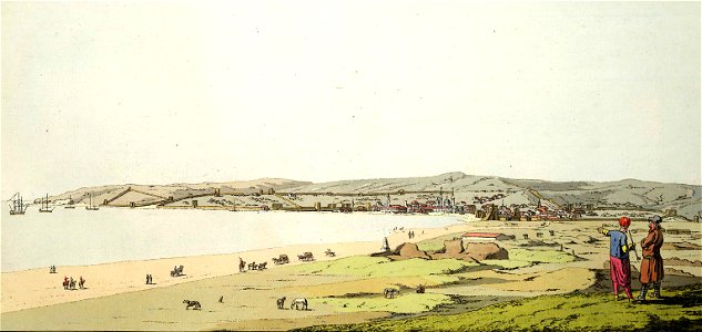 View Feodosia city ruins
