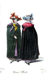 Viennese fashion, 1825 (45). Free illustration for personal and commercial use.