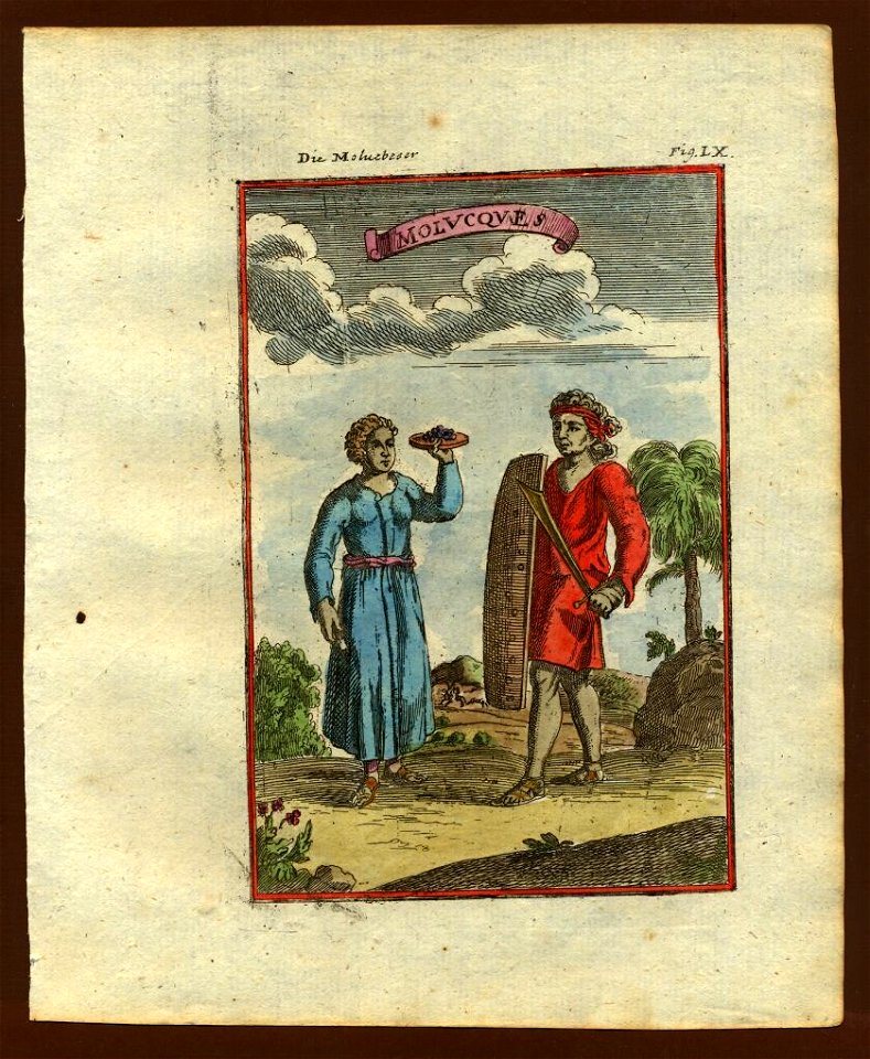 View of Moluccans, 1719