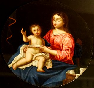 Vierge à l'enfant XVIIe 09795