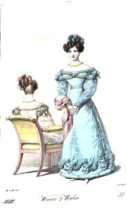 Viennese fashion, 1825 (40). Free illustration for personal and commercial use.