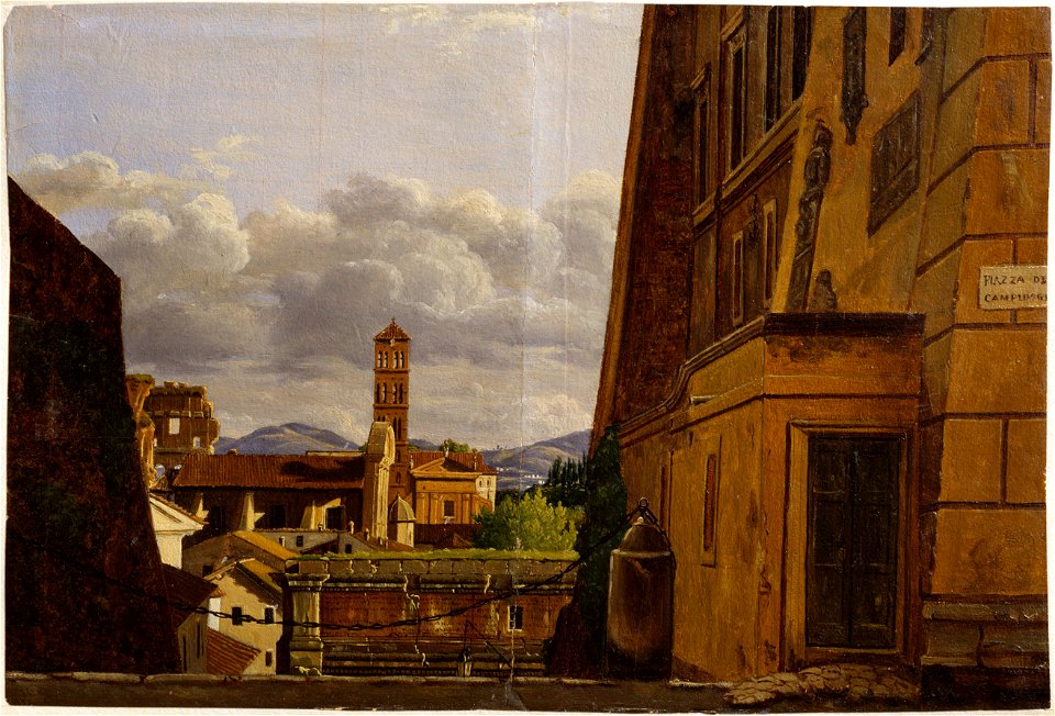 View from Piazza di Campidoglio, Roma (Gustaf Söderberg) - Nationalmuseum - 23819