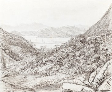 View from Drawing window at The Spot - May 5th 1854, da Coleção Brasiliana Iconográfica