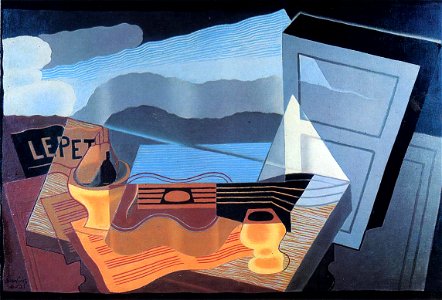 View across the Bay 1921 Juan Gris. Free illustration for personal and commercial use.
