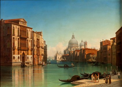 View of Canal Grande in Venice (Gustaf Wilhelm Palm) - Nationalmuseum - 18004