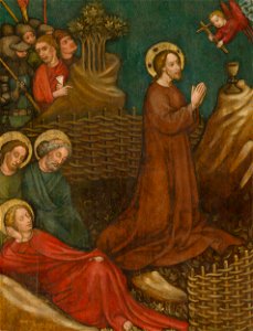 Viedenský alebo bratislavský maliar z 1. polovice 15. storočia - Kristus na Olivovej hore - O 6830 - Slovak National Gallery