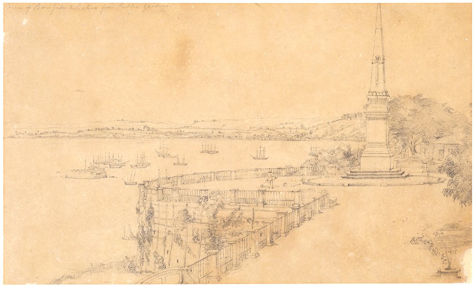 View of bonfim from public gardens at Bahia, da Coleção Brasiliana Iconográfica