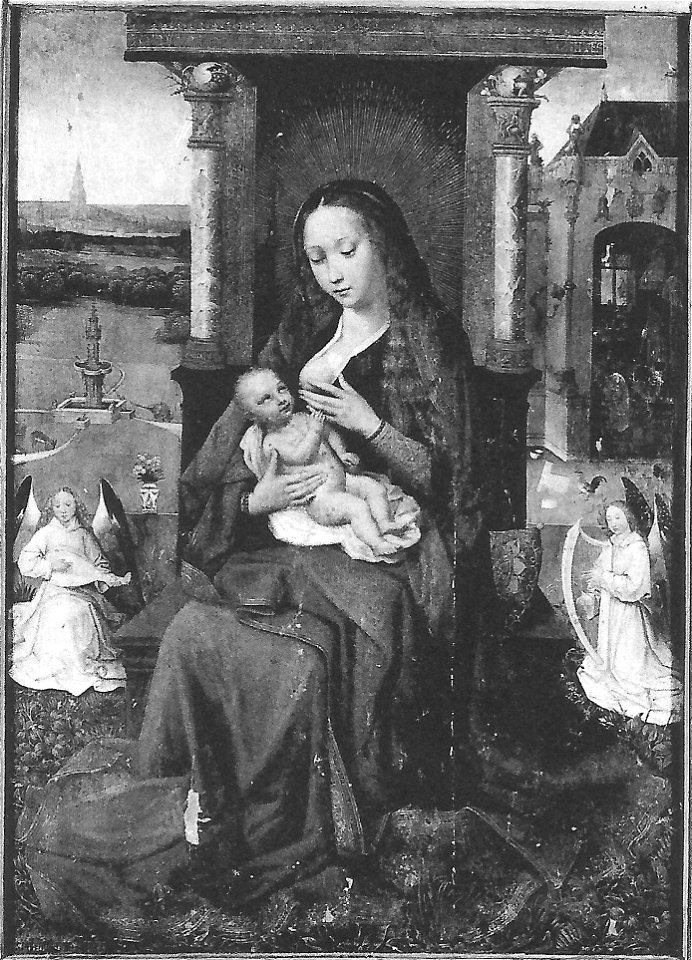 Vierge à l'Enfant (suiveur de Bosch) NB