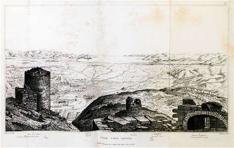 View from Larissa - Gell William - 1810