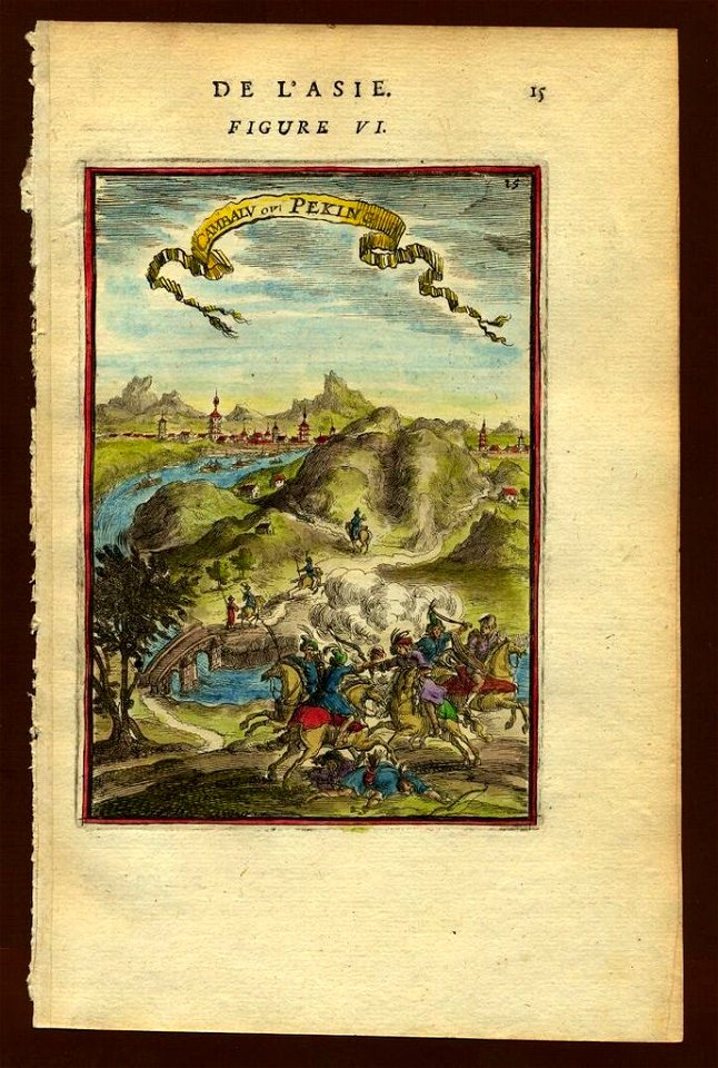 View of a battle at Peking, 1683
