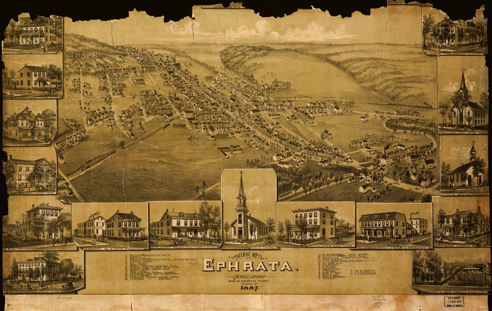 View of Ephrata, Pennsylvania. LOC 77691640