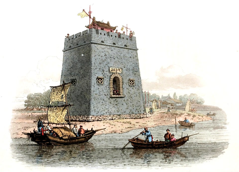 VIEW OF A CASTLE, Near the City of Tien-sin
