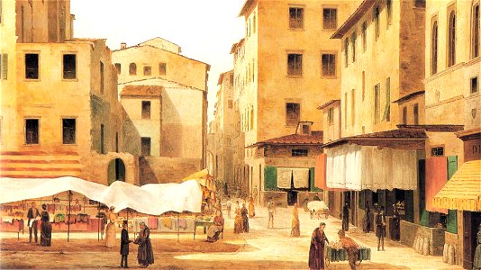 View of Ancient Florence by Fabio Borbottoni 1820-1902 (11)