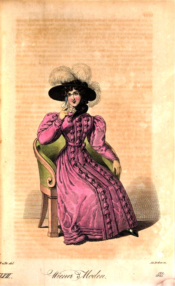 Viennese fashion, 1825 (41). Free illustration for personal and commercial use.