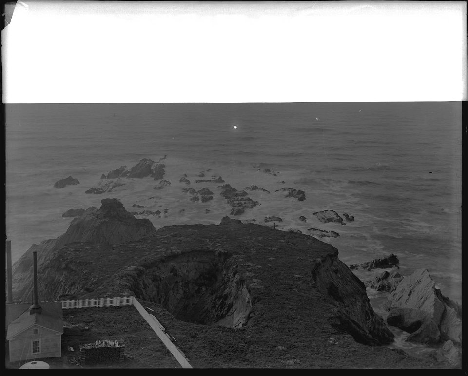 View from top of Point Arena Lighthouse, Mendocino County, California