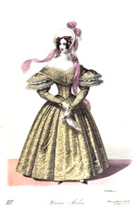 Viennese fashion, 1836-16. Free illustration for personal and commercial use.
