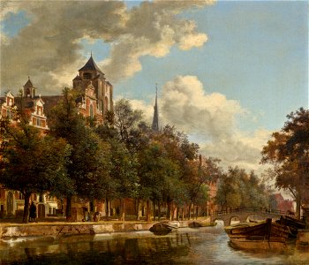 View Down a Dutch Canal A10787
