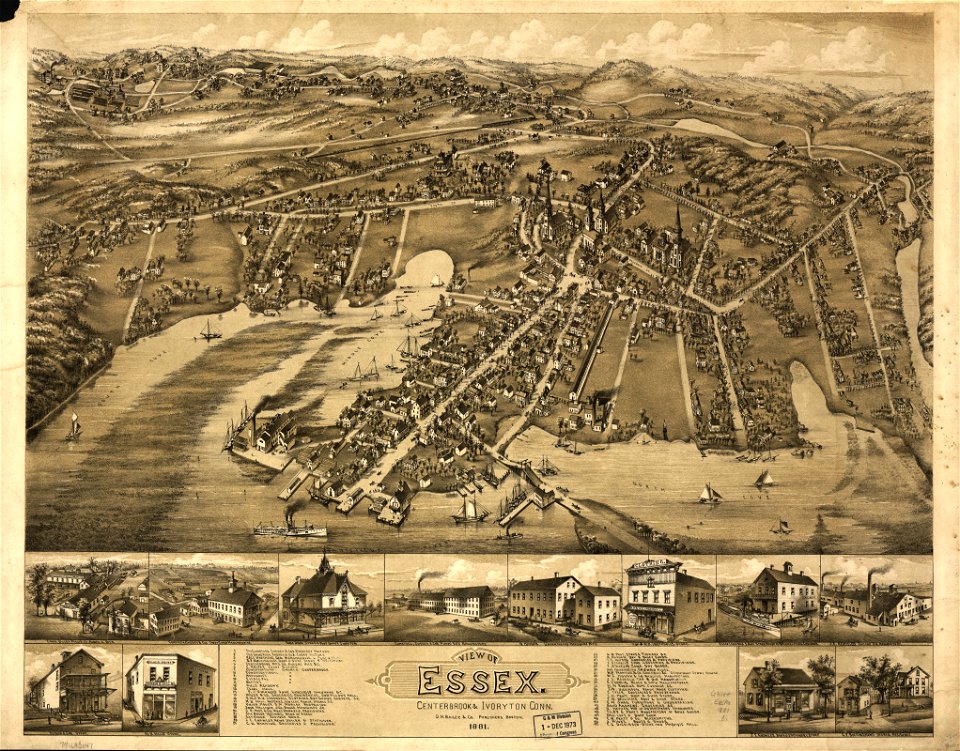 View of Essex, Centerbrook & Ivoryton, Conn. 1881. LOC 74693147