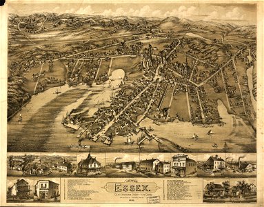 View of Essex, Centerbrook & Ivoryton, Conn. 1881. LOC 74693147