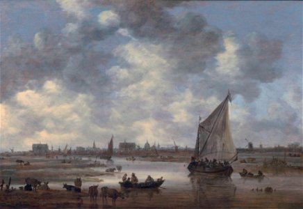 View of Leiden, by Jan van Goyen. Free illustration for personal and commercial use.
