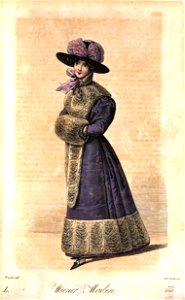 Viennese fashion, 1825 (44). Free illustration for personal and commercial use.