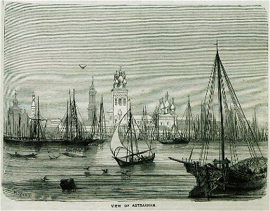 View of Astrakhan - Ainsworth William Francis - 1870
