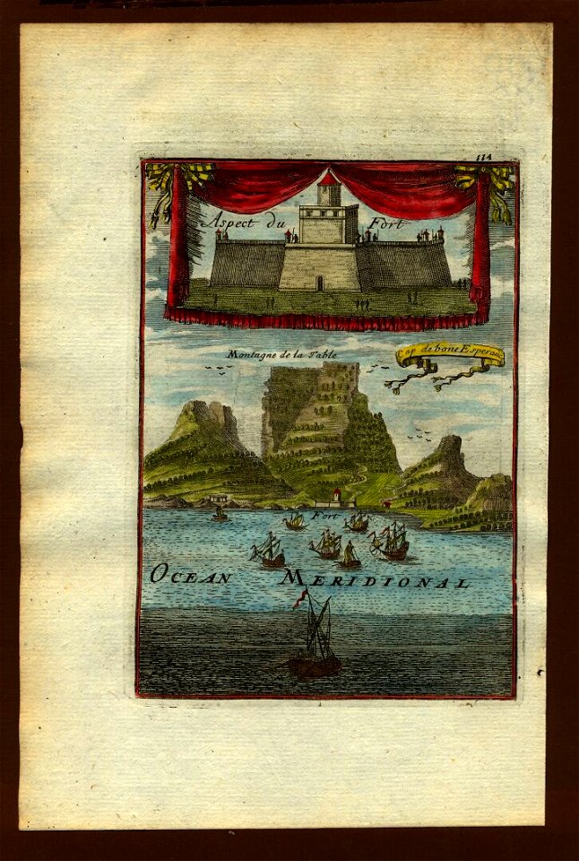 View of Table Mountain, Cape of Good Hope, 1683