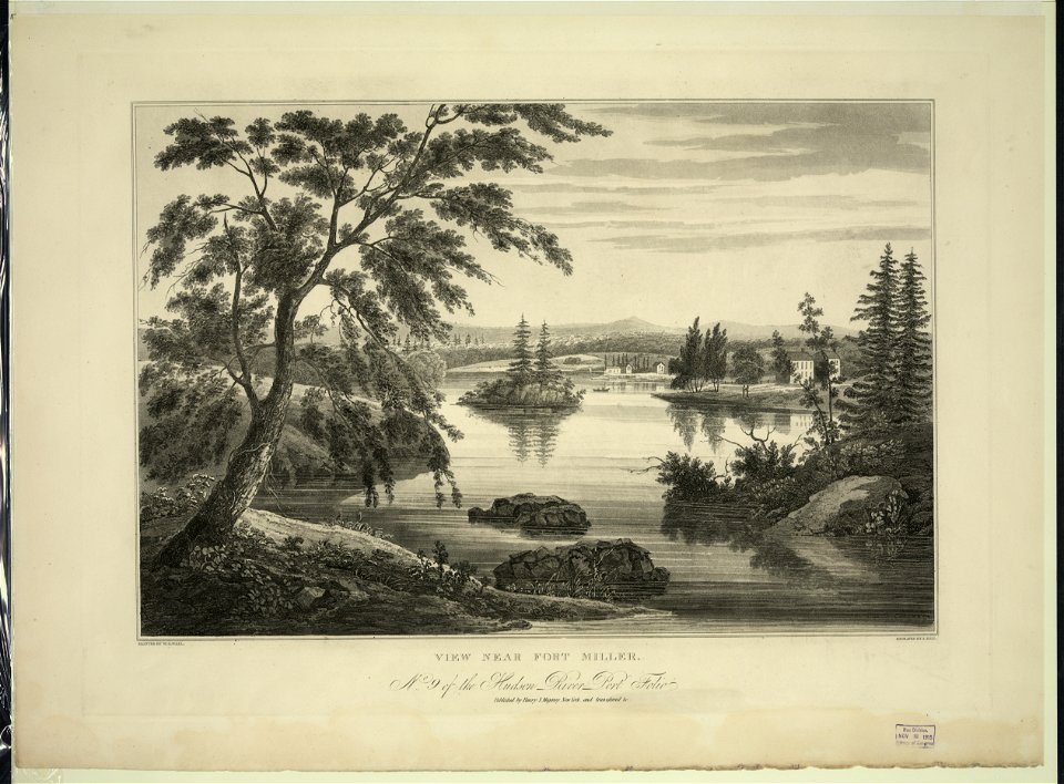 View near Fort Miller - painted by W.G. Wall ; engraved by J. Hill. LCCN2011661793
