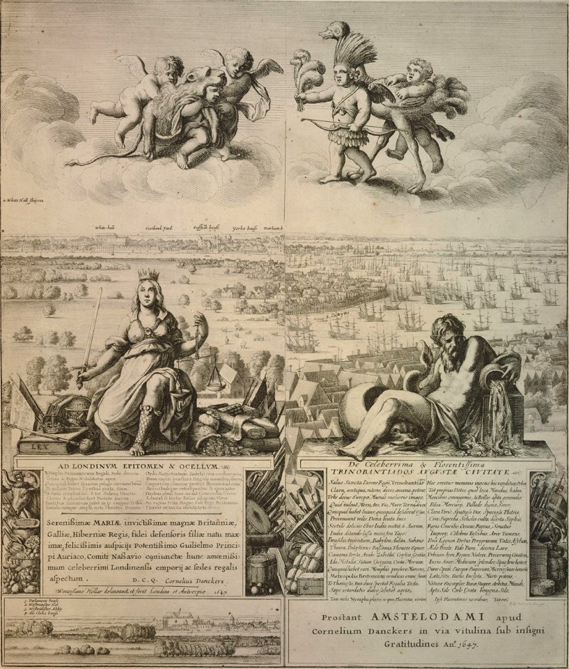 View of London from Whitehall to Durham House by Wenceslaus Hollar