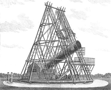 View of Dr. Herschel's forty feet telescope LCCN2004669299-bw