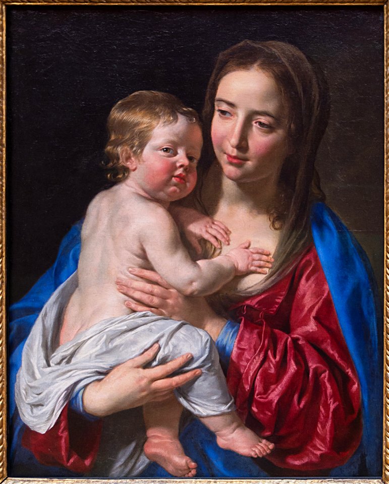 Vierge à l'enfant, Philippe de Champaigne, L 1811, Alte Pinakothek Munich