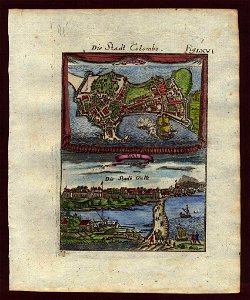 View of Columbo and Point de Galle, 1719