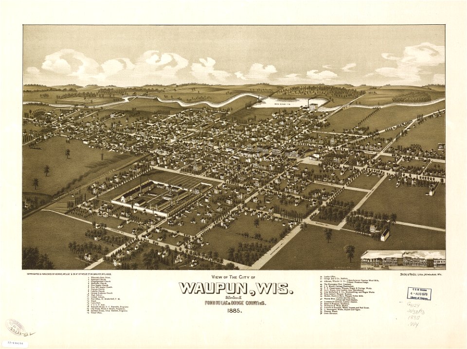 View of the city of Waupun, Wis., situated in Fond du Lac & Dodge Counties. LOC 77694098