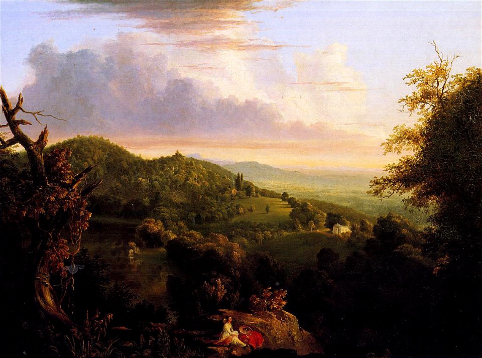 View of Monte Video Seat of Daniel Wadsworth Esq Thomas Cole