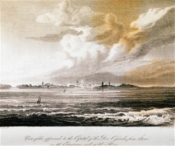 View of the approach to the Capital of the Don Cossacks from Oxai in the European side of the River - Clarke Edward Daniel - 1810