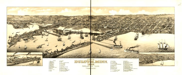 View of Duluth, Minn. 1883. LOC 75694637