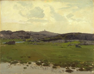 View of Galtrö. Study (Otto Strützel) - Nationalmuseum - 20330. Free illustration for personal and commercial use.