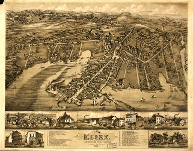 View of Essex, Centerbrook & Ivoryton, Conn. 1881. LOC 74693147