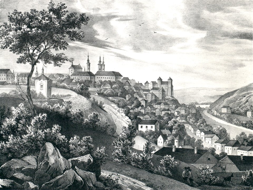 View of Mladá Boleslav ca. 1835