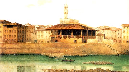 View of Ancient Florence by Fabio Borbottoni 1820-1902 (10)
