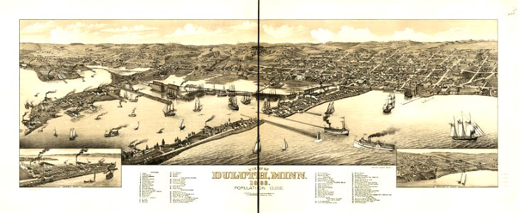 View of Duluth, Minn. 1883. LOC 75694637