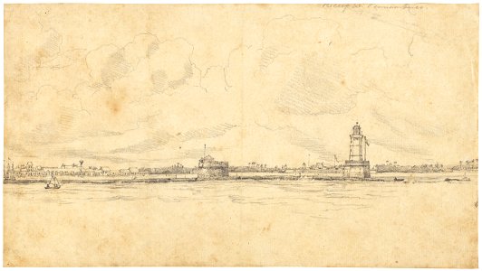 View of Arrecife from sea, da Coleção Brasiliana Iconográfica