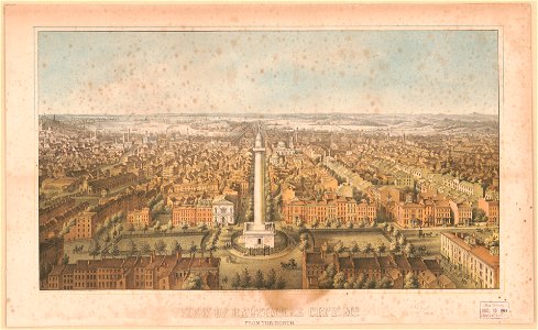 View of Baltimore City, Md., from the North - lith. & print by E. Sachse & Co. 104 S. Charles St. Baltimore. LCCN2012648854