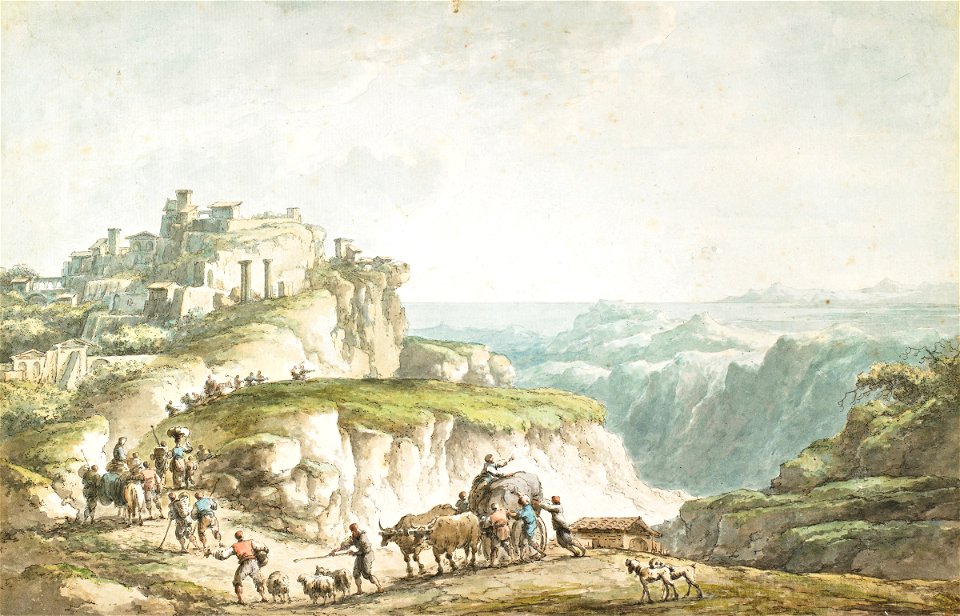 View of Catanzaro by Claude-Louis Châtelet